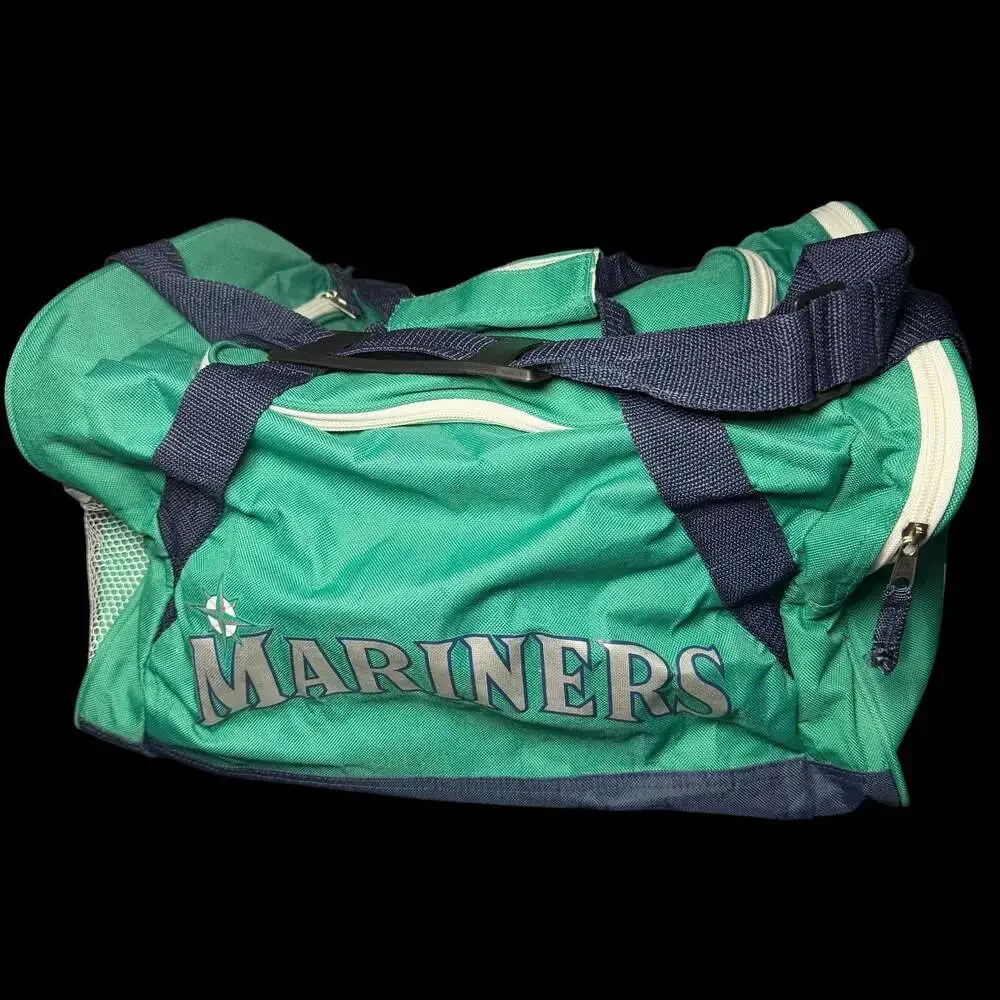 Vintage Seattle Mariners Aquafina Promotional Duffel Bag Teal Blue Gym Bag